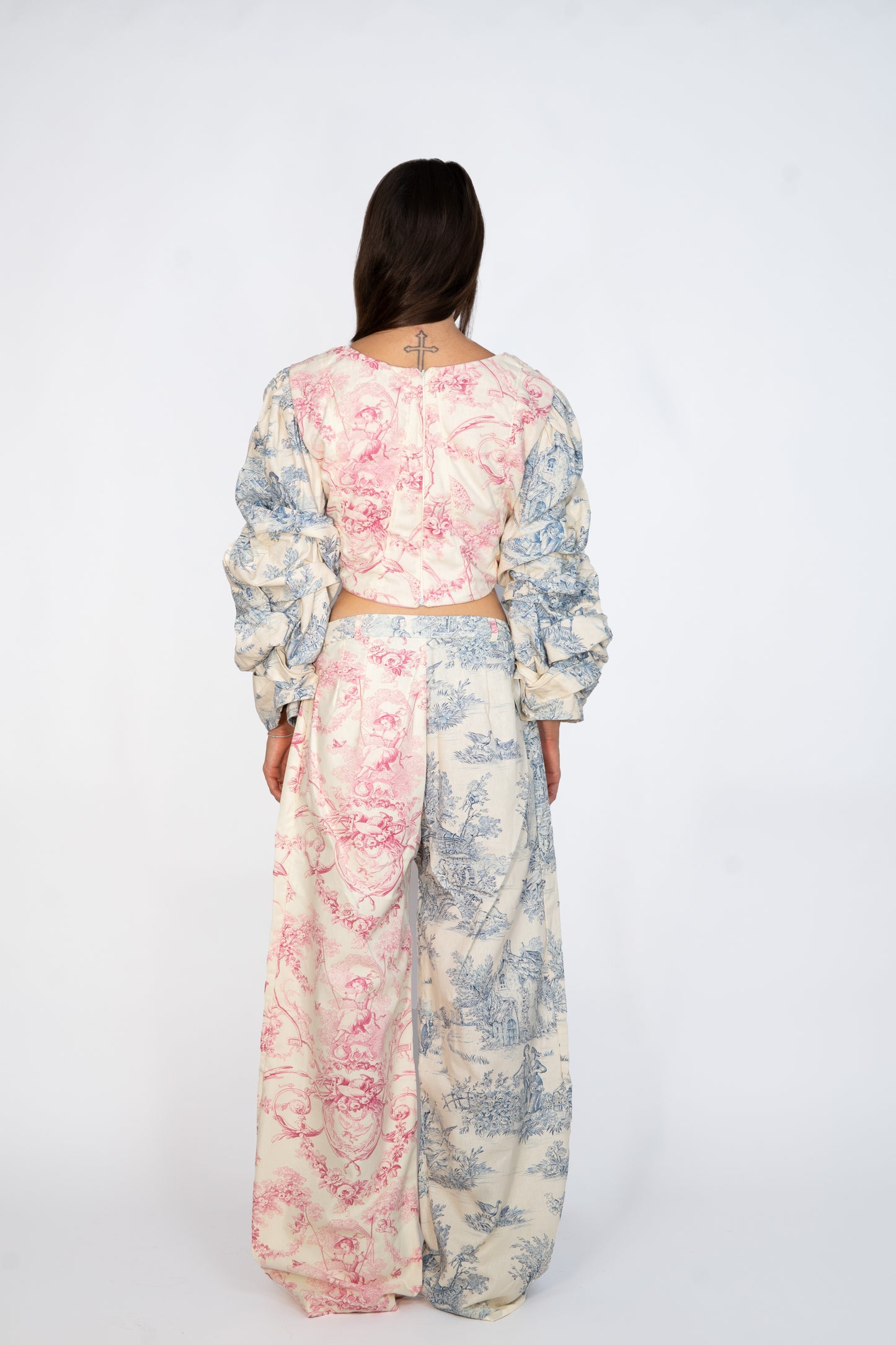 Pink and Blue Premium Dauphine Pants