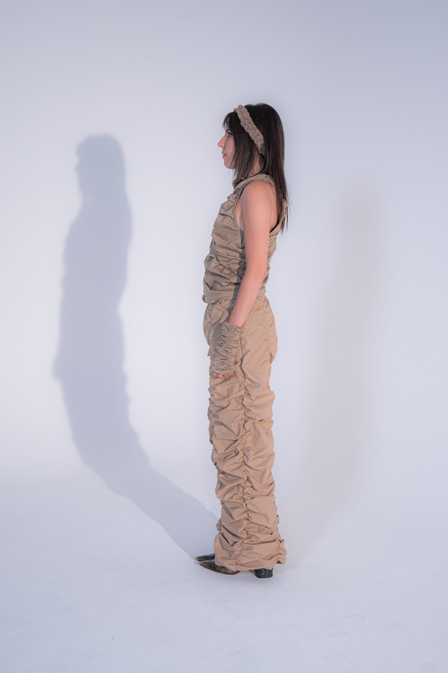 Shatt-Al-Arab Light Khaki Top