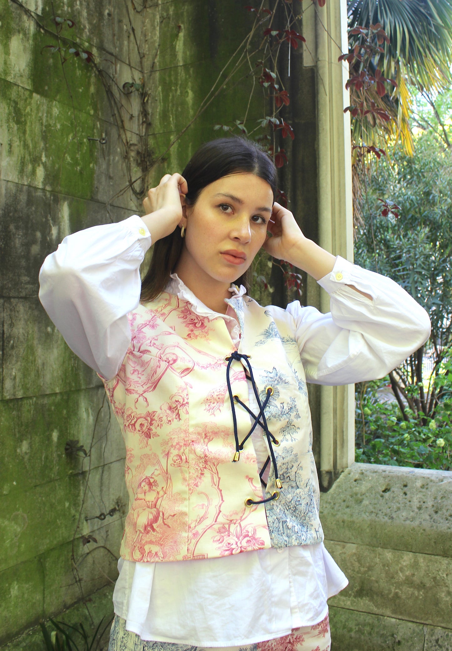 Pink and Blue Premium Dauphine Vest